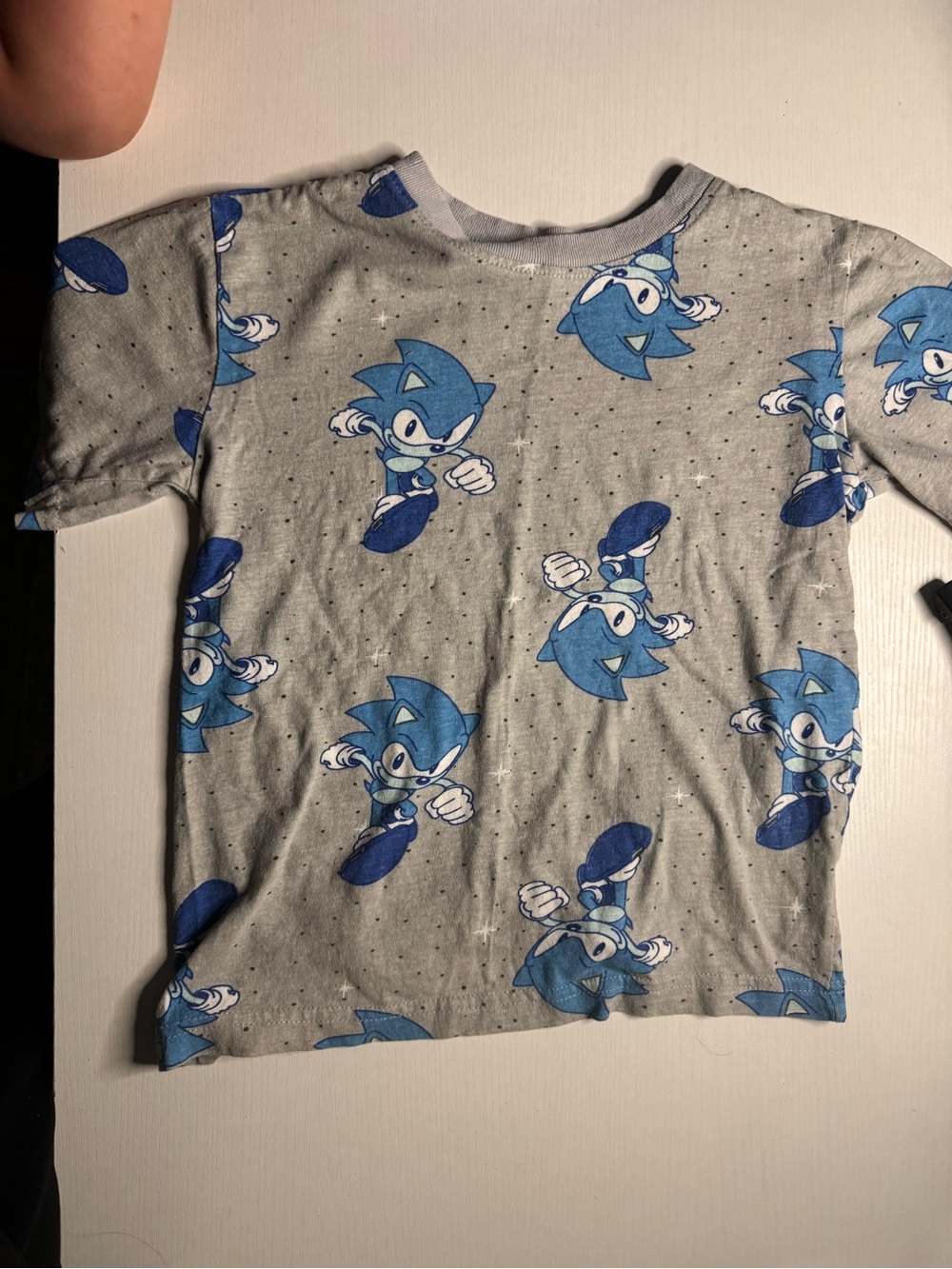 Kids Sonic the Hedgehog Graphic Tee - Blue on Gray